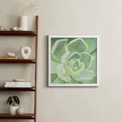 "Garden Velvet" - Art Print in Faded Lime by Hettie Roberts - In a Room