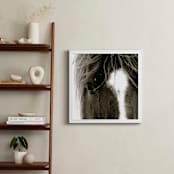 "Apache Jack" - Art Print in Dark Brown/Black and White by Leslie Le Coq - In a Room