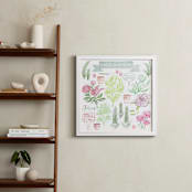 "French Flower Shop" - Art Print in Fresh Herb Greens by Paper Raven Co. - In a Room