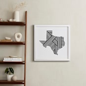 "State Lines, Texas" - Art Print in Black by Owl and Toad - In a Room