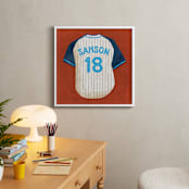 "Dinger Collection 3" - Personalized Art Print in Rust by Kamala Nahas - In a Room