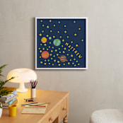 "space case" - Personalized Art Print in Classic Solar by Betsy Siber - In a Room