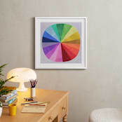 "Color Wheel" - Art Print in Light Grey by melanie mikecz - In a Room