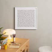 "Neurons" - Art Print in Charcoal by Katie Zimpel - In a Room
