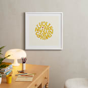 "Forever Sunshine" - Art Print in Sunflower by Carrie ONeal - In a Room