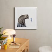 "Blue Fish Wish" - Art Print in Blue Fish by Maja Cunningham - In a Room