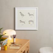 "Good Dog" - Art Print in Biscuit by Alexandra Cohn - In a Room