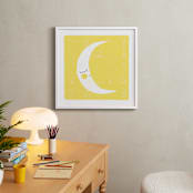"Sleepy Moon" - Art Print in Lunar by Angela Thompson - In a Room