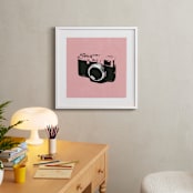 "Strike a Pose" - Art Print in Cotton Candy by Ilene Guy - In a Room