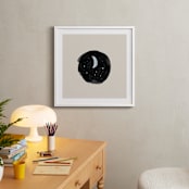 "Little Moon" - Art Print in Cream by Nancy Noreth - In a Room