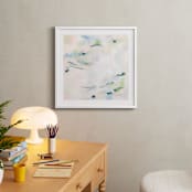 "Easy Peasy Lemon Squeezy" - Art Print in Smoky Blue by Michelle Boyd - In a Room