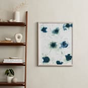 "Diaphanous Petals in Blue" - Art Print in Warm Navy by Kara Kosaka - In a Room