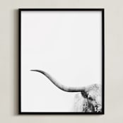 "Brandir" - Art Print in Charcoal by Amy Carroll - Framed