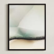 "Trade Winds" - Art Print in Teal by Karen Kardatzke - Framed