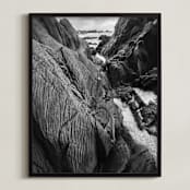"Ancient rocks" - Art Print in Black&White by Lucia Coppola - Framed