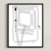 "Path of Life" - Art Print in Blackest Ink by Kisco Print Shop - Framed