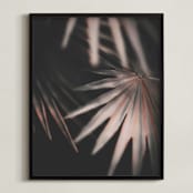 "Copper Ferns 2" - Art Print in Shimmering Copper by Alicia Abla - Framed