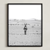 "I'm watching you" - Art Print in Black and White by Claudia Orengo - Framed