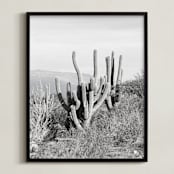 "Strong-willed" - Art Print in Black & white by Eliane Lamb - Framed