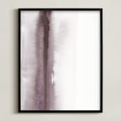 "Up for Air No.2" - Art Print in Dusty Aubergine by Michelle Lee - Framed