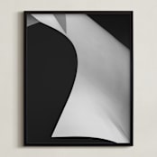 "Swept Away I" - Art Print in Black & white by Angie McMonigal - Framed