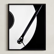 "Silent Disco" - Art Print in High Contrast White and Black Color image by Anika - Framed