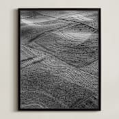 "Steps of lights #1" - Art Print in soft black by Van Tsao - Framed