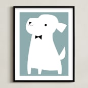"Mr" - Art Print in Sky by Lori Wemple - Framed