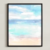 "Summer Dreams" - Art Print in beach bomb by Jenny Partrite - Framed