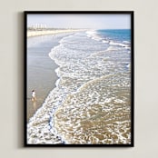 "Santa Monica Beach 3" - Art Print in sea and sky 3 by Sea and Sky - Framed