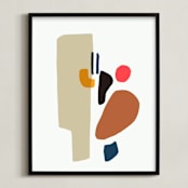 "MCM" - Art Print in Beige clouds by Svitlana Martynjuk - Framed