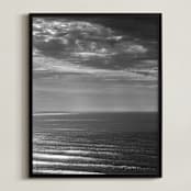 "Fine Lines" - Art Print in Black and White by Elan Alvarez Sherman - Framed