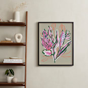 "Radiant Growth Tropical Botanical" - Art Print in Growing Green by Nikkita Cohoon - In a Room