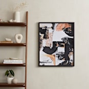 "Which Way? -Right" - Art Print in sienna sun by Harriet Spivack - In a Room