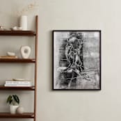 "Figure on Figure" - Art Print in Noir by Allison Belolan - In a Room