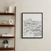 "Toledo" - Art Print in Graphite by Adelyn T. - In a Room