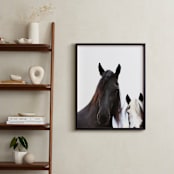 "Heathcliff + Lockwood" - Art Print in Black White by Amy Carroll - In a Room