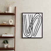 "A Bend in the Road" - Art Print in Snow by Kisco Print Shop - In a Room