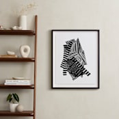 "Layers" - Art Print in Black and White by Jaime Derringer - In a Room