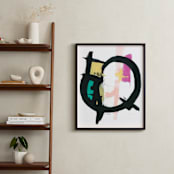 "Serendipity" - Art Print in soft peach by Ilana Greenberg - In a Room