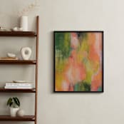 "Homegrown Abstract" - Art Print in Peach by Stacy Kron - In a Room