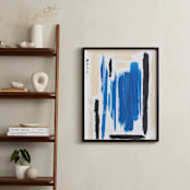 "Every Which Way " - Art Print in Bold Blue by Colleen Ehrlich - In a Room