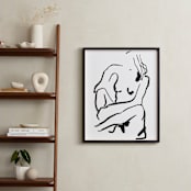 "She is" - Art Print in white by Svitlana Martynjuk - In a Room