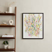 "Gathering Wildflowers" - Art Print in Goldenrod by Lindsay Megahed - In a Room