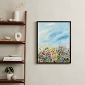 "Rise N Shine" - Art Print in Sky by Lindsay Megahed - In a Room