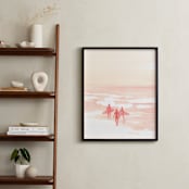 "Orange Sky" - Art Print in Orange Sherbert by Jenny Partrite - In a Room