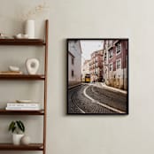 "Alfama#1" - Art Print in Warm Orange by Van Tsao - In a Room