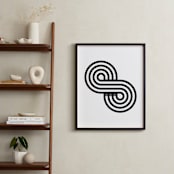 "Figure Eight" - Art Print in Black Line by Nathan Poland - In a Room