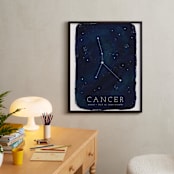 "Zodiac Constellation Cancer" - Personalized Art Print in Galaxy by Ashley Presutti Beasley - In a Room