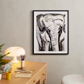 "In the Room II" - Art Print in Elephant Grey by Holly Royval - In a Room